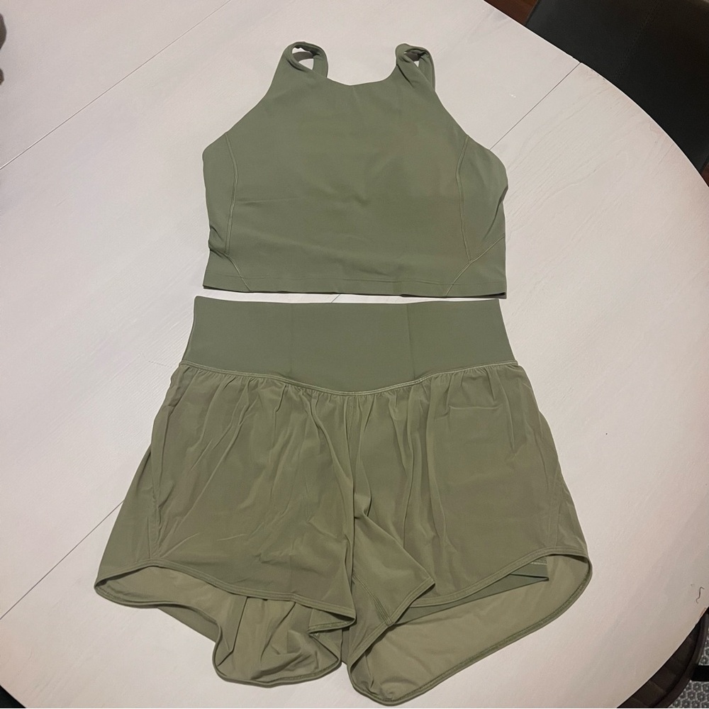 Lululemon Green Activewear Set